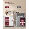 Dcolora Bathroom Storage Cabinet, Bathroom Floor Cabinet with 2 Doors, 2 Adjustable Shelves, 11.8 x 23.6 x 39.4 Inches - 3 of 4