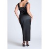 ELOQUII Women's Plus Size Satin Cup Detail Maxi Dress - 3 of 3