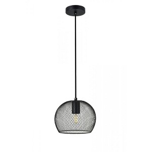 Elegant Lighting Keller 1 Light Black Pendant - 1 of 4