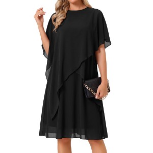 midi cape dress wedding guest Satin Cape Dress Olive / 8