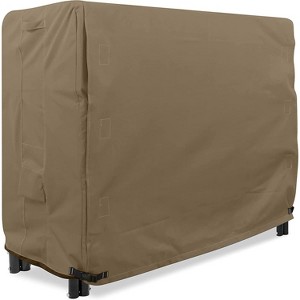 KHOMO GEAR 4-Foot Log Rack Cover – Heavy Duty Waterproof Firewood Storage Protector – Brown – Fits 4ft Log Racks, Durable Outdoor Cover for Firewood - 1 of 4