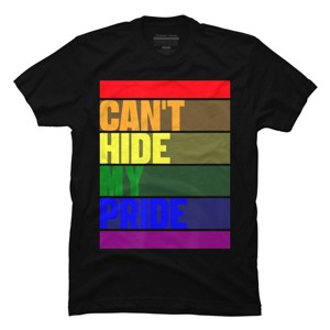 Adult Design By Humans Can't Hide My Pride By JeilJersey T-Shirt - 1 of 2