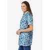 Woman Within Women's Plus Size Perfect Printed Short-Sleeve Polo Shirt - 4 of 4