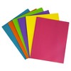 JAM 6pk POP 2 Pocket School Presentation Plastic Folders with Prong Fasteners Fashion Colors - 2 of 4