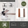 VAXCEL Huntley 52-in. Farmhouse Indoor Ceiling Fan with Schoolhouse LED Light Kit and Remote - 4 of 4