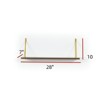FONTOI Storage Shelves Wall Mounted, Hanging Metal Bracket Single Shelf for Living Room Hallways, Walnut, 28"*10"*7" - 3 of 4