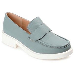 Journee Collection Womens Saydee Loafer Round Toe Slip On Flats - 1 of 4