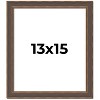 PosterPalooza | Elegant Brown Picture Frame - UV Acrylic, Foam Board Backing, Hanging Hardware - 2 of 4