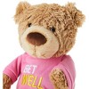 GUND Get Well Soon Teddy Bear Plush, 12.5” Stuffed Animal with Pink T-Shirt Message, Soft Huggable Comfort Gift for Kids, Adults & Friends - 4 of 4