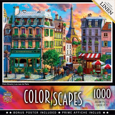 MasterPieces Colorscapes Puzzles Collection - Paris Streets 1000 Piece Jigsaw Puzzle