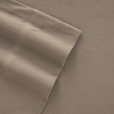 Hazelnut Full Deep Pocket Cotton Polyester Flannel Sheet Set