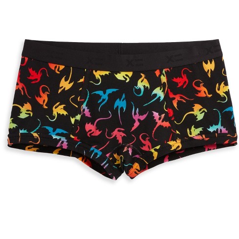 Tomboyx Boy Short Underwear, Cotton Stretch Comfortable Boxer Briefs,  (xs-6x) Rainbow Dragon Xxx Large : Target