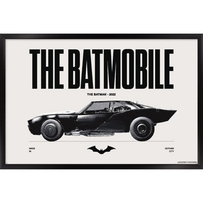 Trends International DC Comics Batman: 85th Anniversary - The Batmobile 2022 Framed Wall Poster Prints
