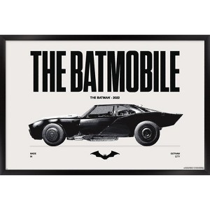Trends International DC Comics Batman: 85th Anniversary - The Batmobile 2022 Framed Wall Poster Prints - 1 of 4