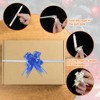 Unique Bargains Plastic Gold Edge PP Plastic Glossy Appearance Gift Wrap Satin Pull Bows 200 Count - 4 of 4