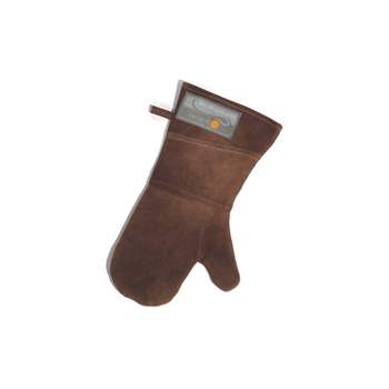 15" Leather Grill Mitt Brown - Outset