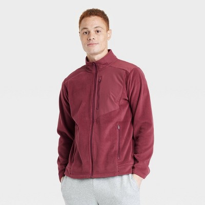 Men's Polartec Fleece Jacket - All in Motion Maroon M 