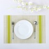 Unique Bargains Heat-Resistant Non-skid Removable Woven PVC Table Placemat 18'' x 12'' 4 Pcs - image 2 of 4