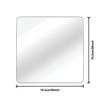 30 in. Black Aluminum Framed Square Wall Mirror for Bathroom Wall Decor Mirror - 4 of 4