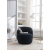 CAVINAS Accent Chair Small Barrel Chair Teddy Fabric Upholstered Armchair with Back Single Sofa Chair, Accent Chair for Small Spaces - 2 of 4