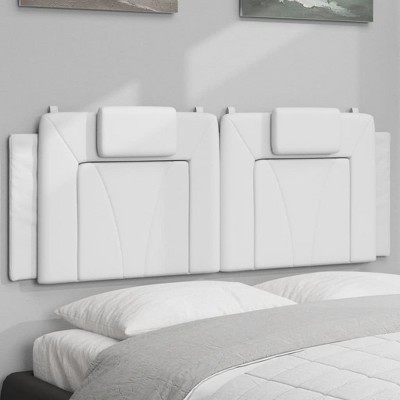 vidaXL Headboard Cushion White 59.8" Faux Leather
