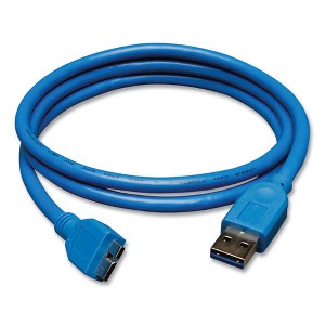 Tripp Lite USB 3.0 SuperSpeed Device Cable, 3 ft, Blue - 1 of 2