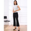 INSPIRE CHIC Women's Houndstooth Elegant Crew Neck Cap Sleeve Work Office Blouse - 4 of 4