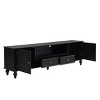 Modern MDF Wood TV Stand for Living Room,TV Stand with Storage Drawers and Open Shelves,Minimalist TV Stand for Entertainment Center-Coolbibila - 3 of 4