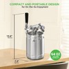 NutriChef 64 oz. Stainless Steel Homebrew Mini Keg CO2 Dispenser System PKBRTP50 - 3 of 4
