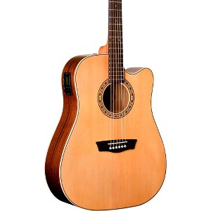 Washburn Harvest Series D7SCE Acoustic Electric Guitar Gloss Natural - 1 of 4