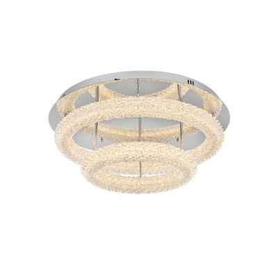 Elegant Lighting Bowen 2 - Light Flush Mount in  Chrome