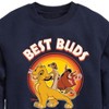 Boys' - Disney - Simba, Pumbaa, & Timon Best Buds Graphic Long Sleeve Fleece Sweatshirt - 2 of 4