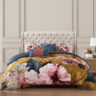 Bebejan Golden Bounty 100% Cotton 5 Piece Reversible Comforter Set