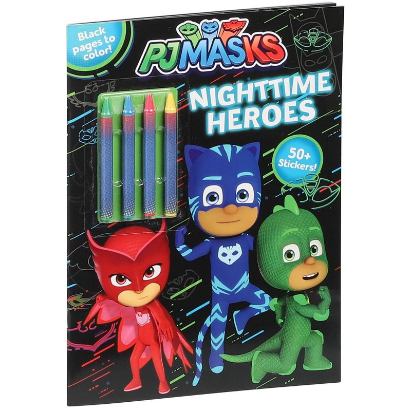 Pj Masks: Nighttime Heroes - (Coloring & Activity with Crayons) by  Editors of Studio Fun International (Hardcover), 2 of 6