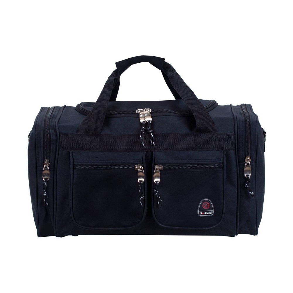 Photos - Luggage Rockland Pasadena Expandable Softside Carry On Spinner Suitcase - Black 