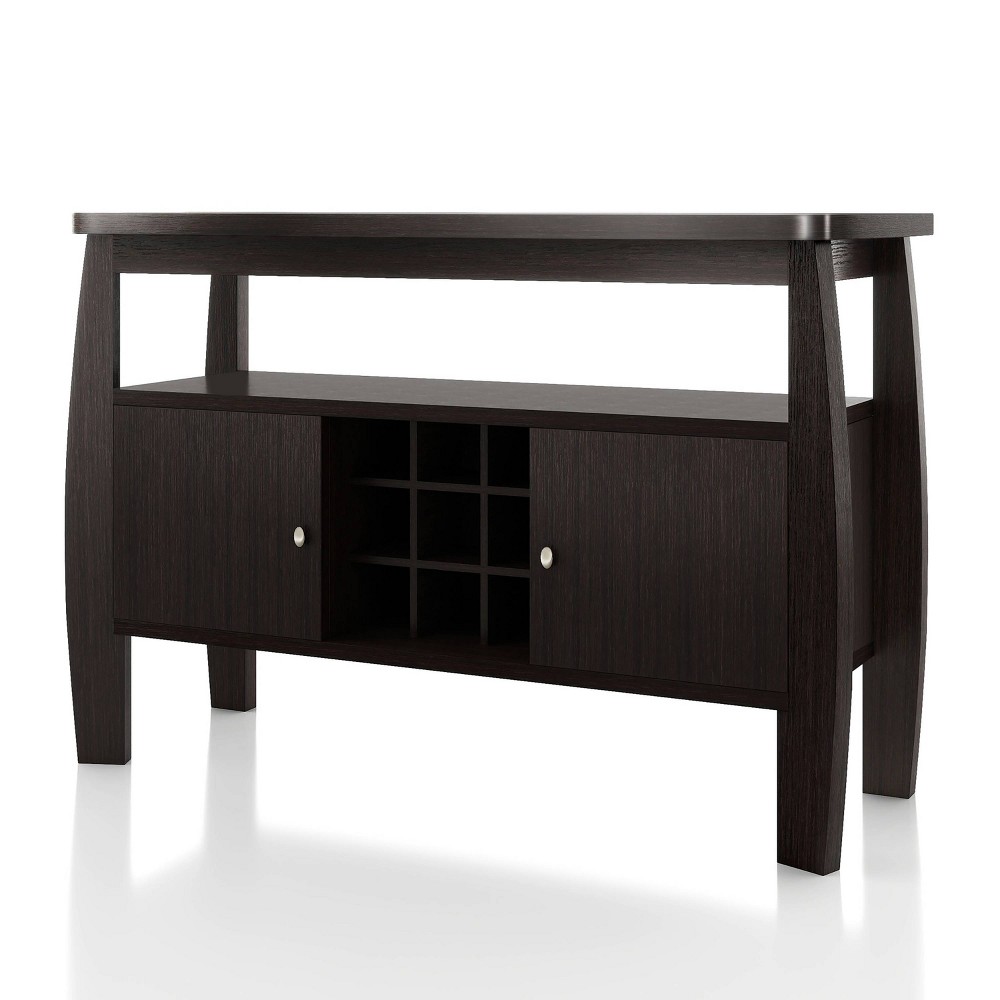 Angla Modern Bold Curved Dining Buffet Espresso - HOMES: Inside + Out