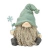 Whimsical Garden Gnome Figurines – 5.25"H Stone Accent Gnomes with Flower Stems (Set of 4) by Melrose - 3 of 4
