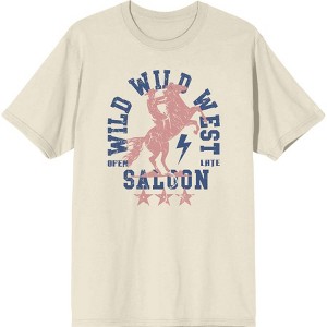 Wild Wild West Saloon Adult Crew Neck Short Sleeve Tee - 1 of 2