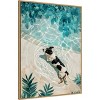 Amanti Art Dogs Life Swimming by Justyna Jaszke Framed Canvas Wall Art - 2 of 4