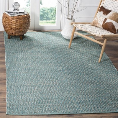 Gray Flat Woven Handmade Cotton Reversible Area Rug