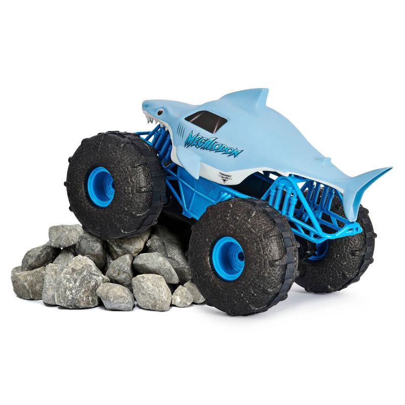 Monster Jam Official Megalodon Storm All-Terrain Remote Control Monster Truck - 1:15 Scale, 4 of 16