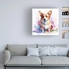 Canvas Wall Art - Frank Harris 'Corgi Master' Wall Art for Living Room, Bedroom, or Office Décor by Trademark Fine Art - 14 x 14 Inches - 3 of 4
