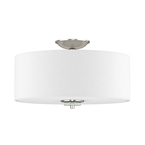 Park Harbor Phsfl4003 Bankloft 16 Wide 3 Light Semi Flush Ceiling