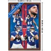Trends International NFL New York Giants - Jaxson Dart & Cam Skattebo 25 Framed Wall Poster Prints - 3 of 4