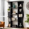 Hommoo 5-Tier Floor Standing Bookshelf Black - 4 of 4