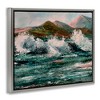 Stupell Industries Wild Coast with Turbulent Waves Floating Frame Canvas Art - 2 of 4