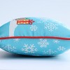 12"x18" Merry Christmas Lumbar Throw Pillow Blue - Pillow Perfect - 3 of 4