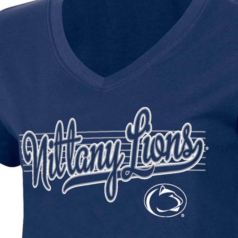 NCAA Penn State Nittany Lions Women&#39;s V-Neck T-Shirt, 3 of 4