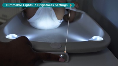 Gray Motion Sensing Light-Up Waterproof Changing Pad