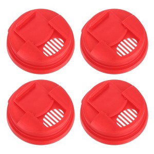 Unique Bargains Reusable Plastic Can Lids Fit Standard Size for Soda Beverage Beer 4 Pcs - 1 of 4